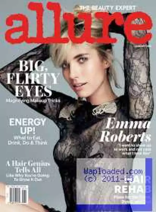 Actress Emma Roberts covers the cover of Allure magazine